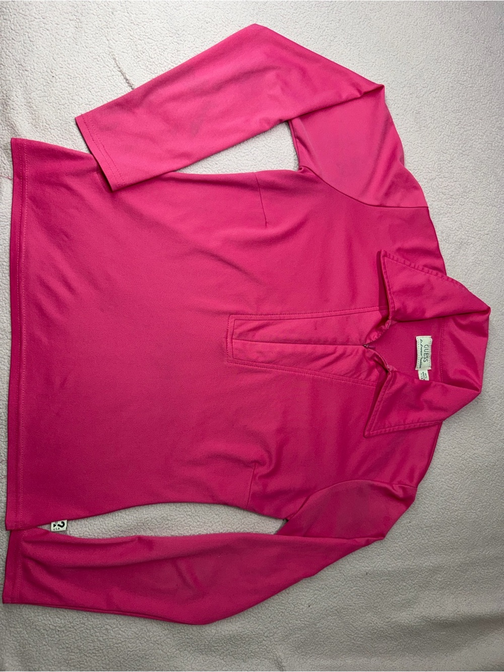 Vintage GUESS hot pink button-up